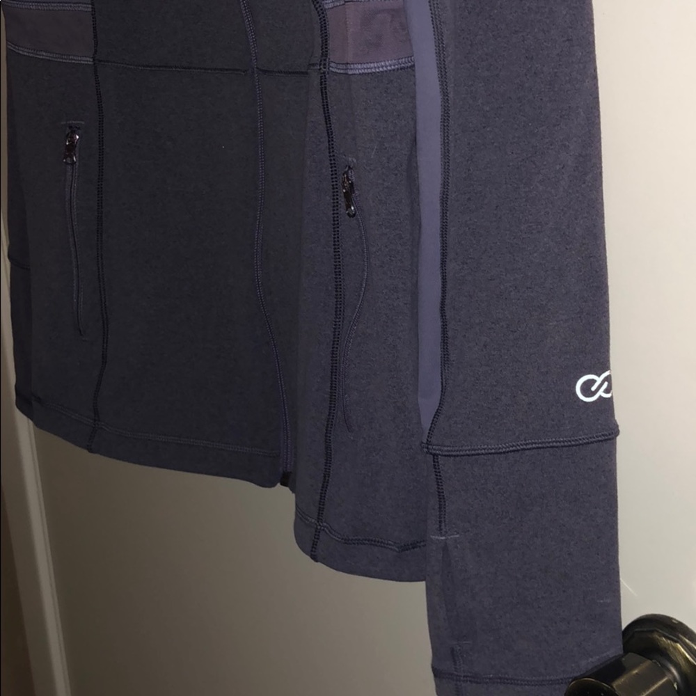 Purple Calla Mesh Panel Workout Jacket - Picture 3 of 7